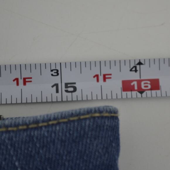 CopperFlash Mid Rise Bermuda Blue Jean Shorts Curvy Size 6 - Picture 11 of 15